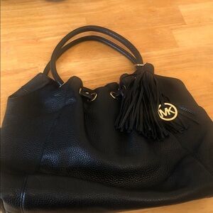 Michael Kors Black tassel Leather purse